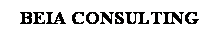 Text Box: BEIA CONSULTING
&nbsp;
